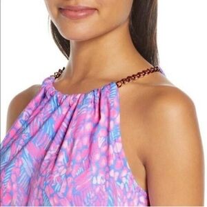 Lilly Pulitzer Vibrant Pink and Blue Jumpsuit